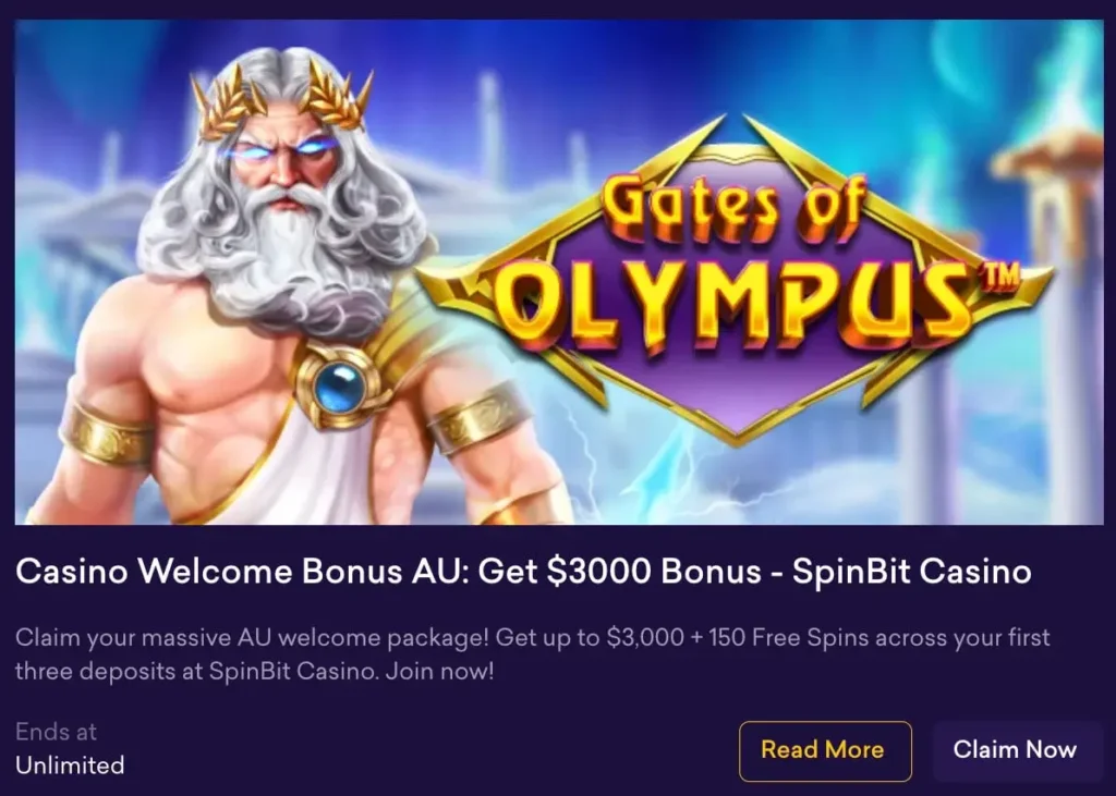 Spinbit Casino Welcome Bonus