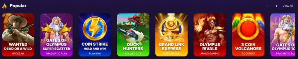 Spinbit Popular Games